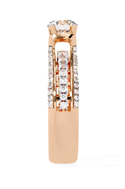 LGD Round Solitaire (1.44 cts) In 14K Gold