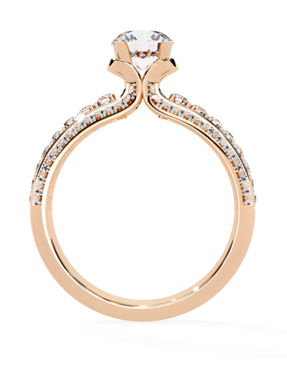 LGD Round Solitaire (1.44 cts) In 14K Gold