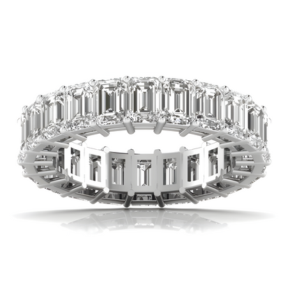 LGD Ring Emerald cut Eternity in 14K Gold