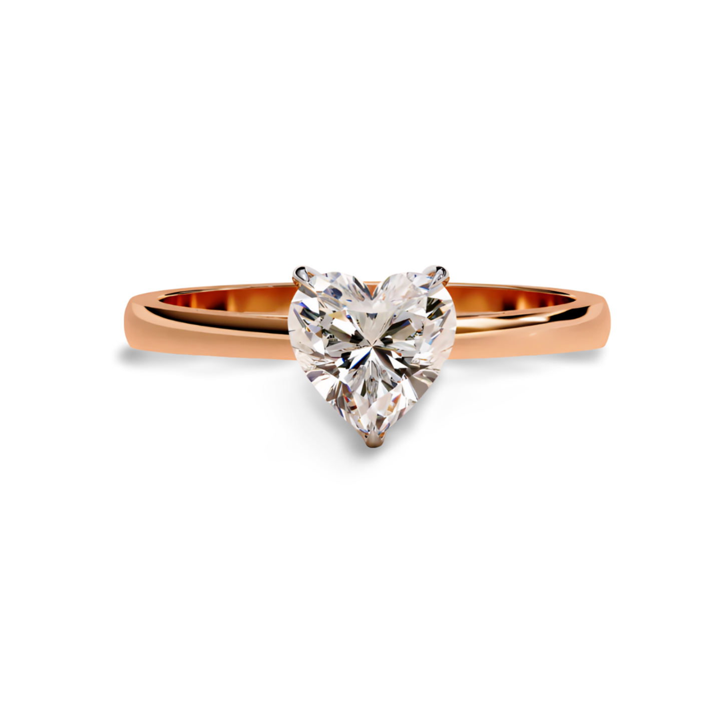 LGD HEART Solitaire (1.01 cts) In 14K Gold  DCR-36
