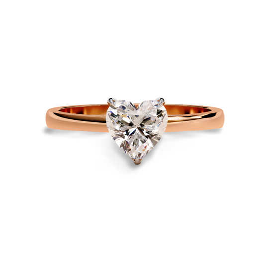 LGD HEART Solitaire (1.01 cts) In 14K Gold  DCR-36