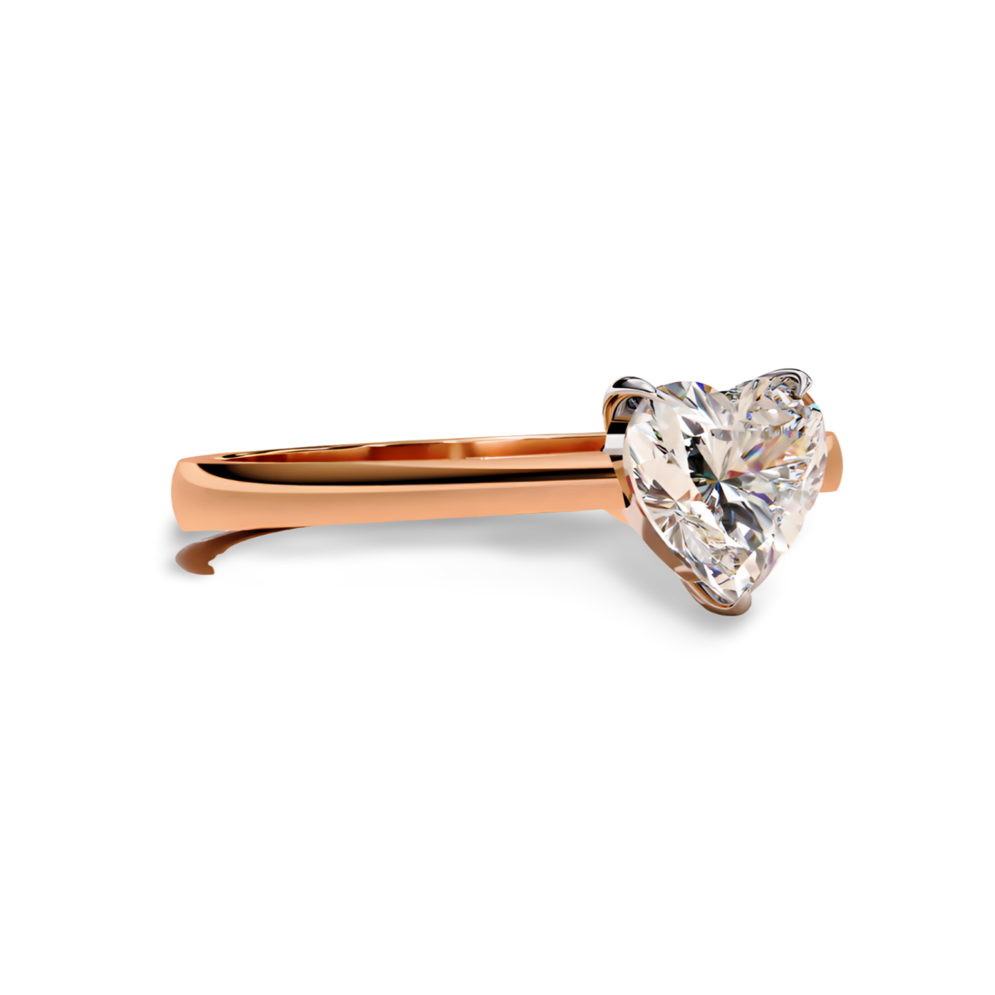 LGD HEART Solitaire (1.01 cts) In 14K Gold  DCR-36