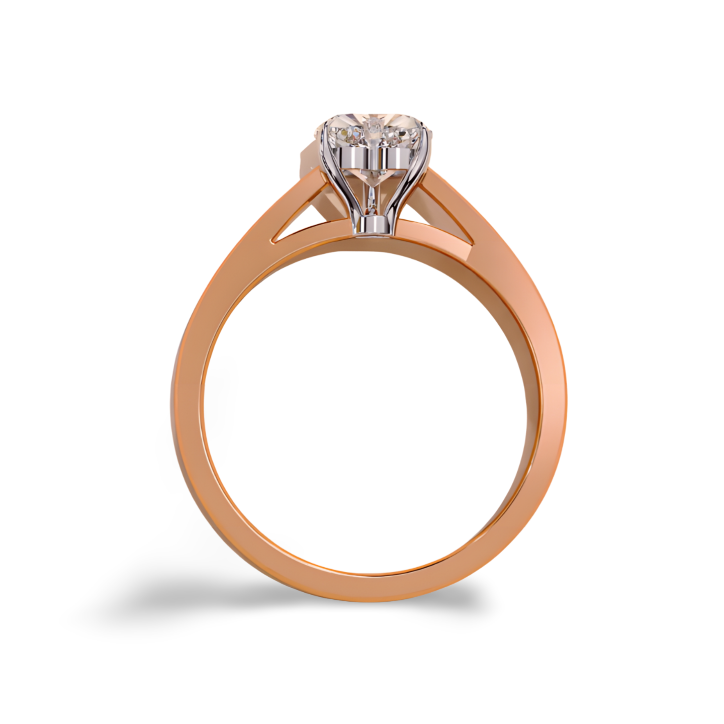 LGD HEART Solitaire (1.01 cts) In 14K Gold  DCR-36