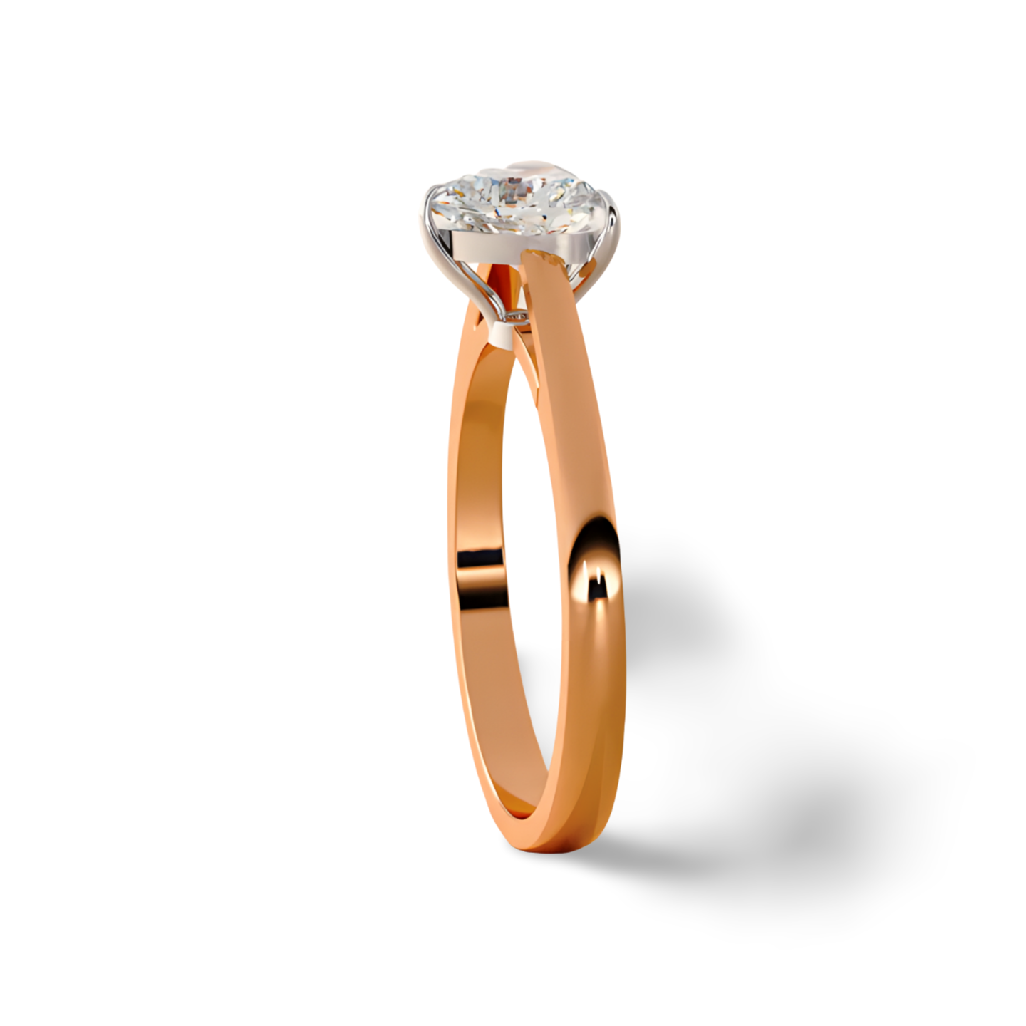 LGD HEART Solitaire (1.01 cts) In 14K Gold  DCR-36