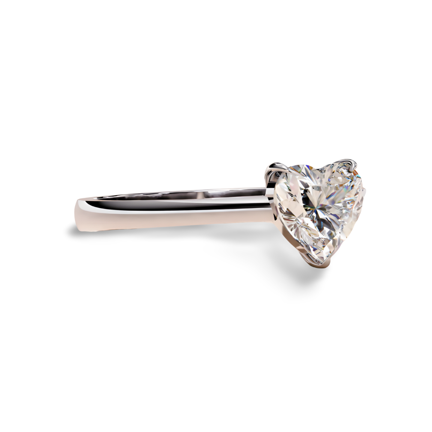 LGD HEART Solitaire (1.01 cts) In 14K Gold  DCR-36