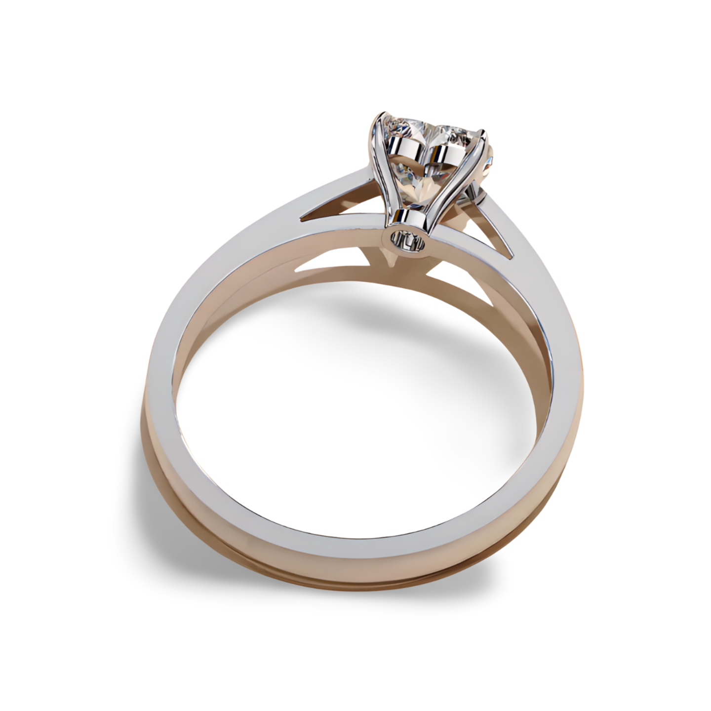 LGD HEART Solitaire (1.01 cts) In 14K Gold  DCR-36