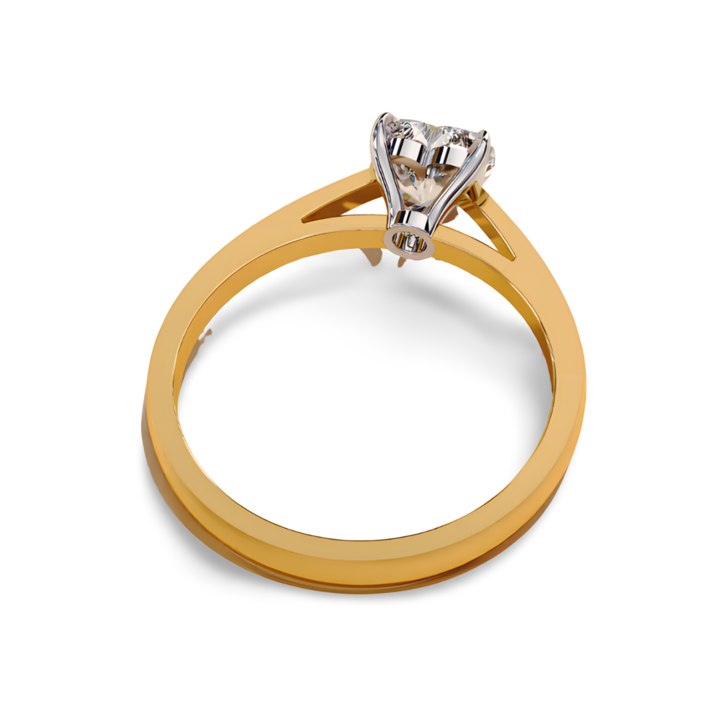 LGD HEART Solitaire (1.01 cts) In 14K Gold  DCR-36