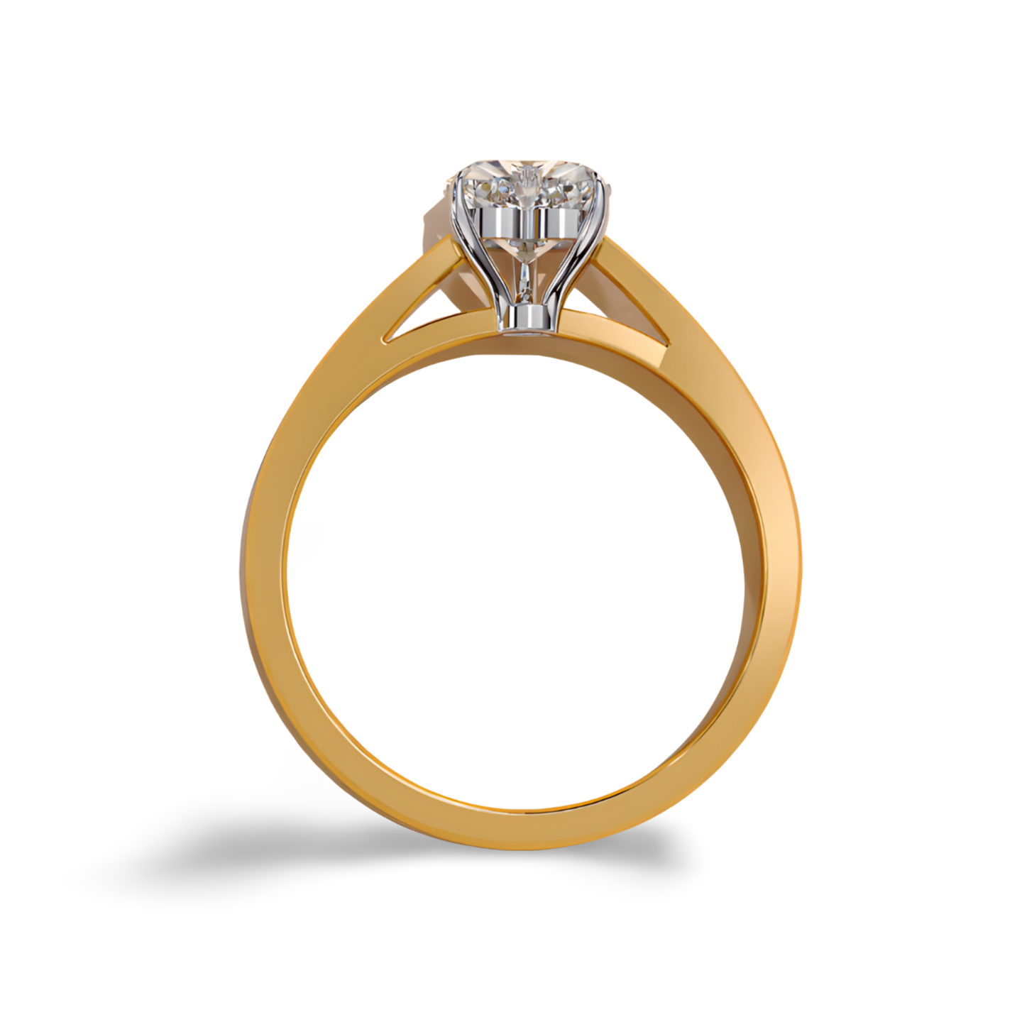 LGD HEART Solitaire (1.01 cts) In 14K Gold  DCR-36