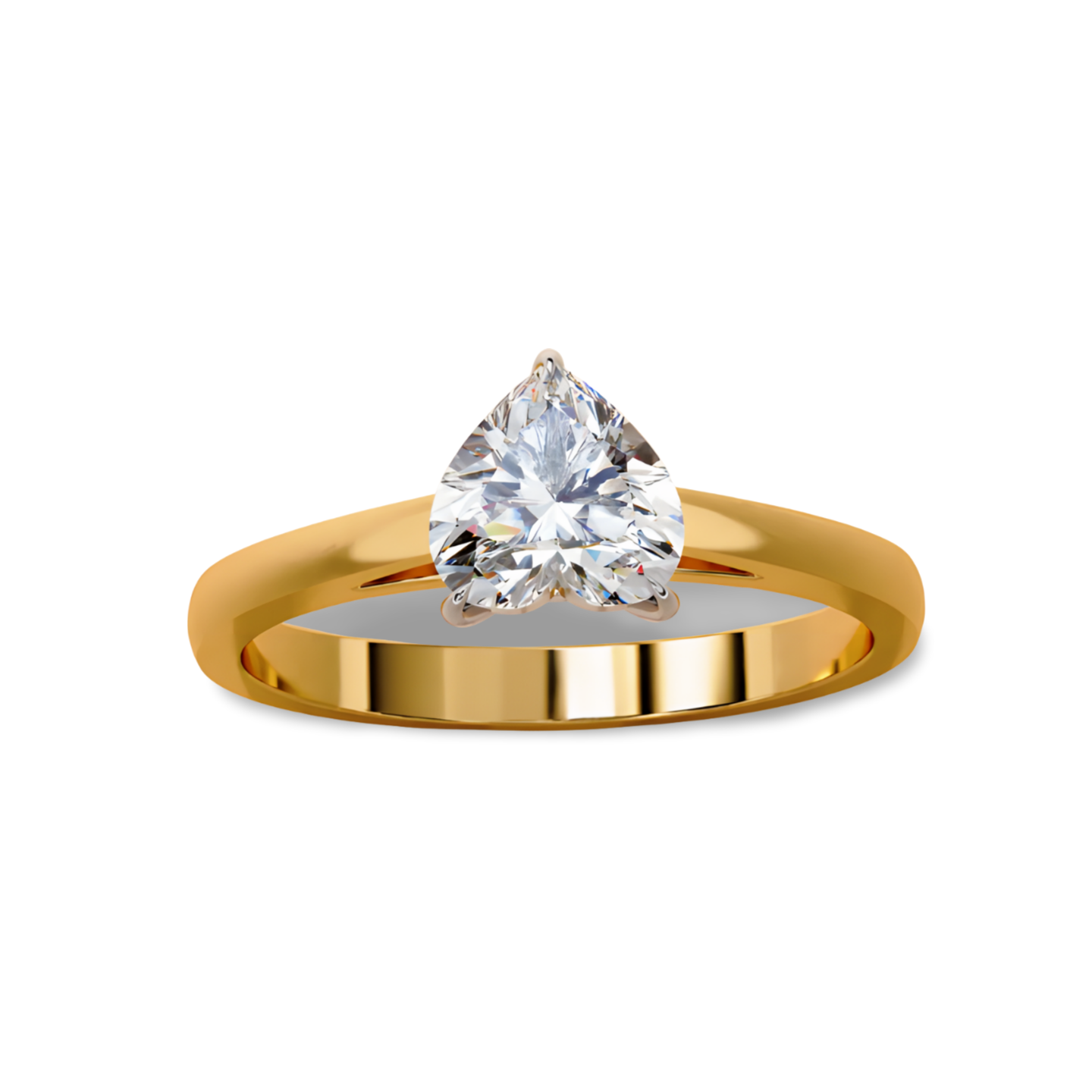 LGD HEART Solitaire (1.01 cts) In 14K Gold  DCR-36