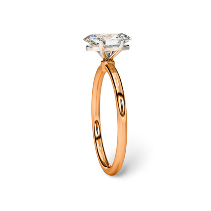 LGD Oval Solitaire (2.00 cts) In 14K Gold  DCR-35