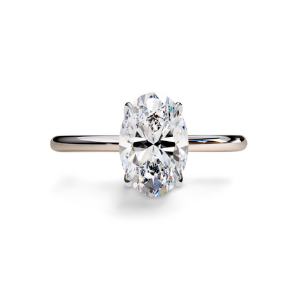 LGD Oval Solitaire (2.00 cts) In 14K Gold  DCR-35