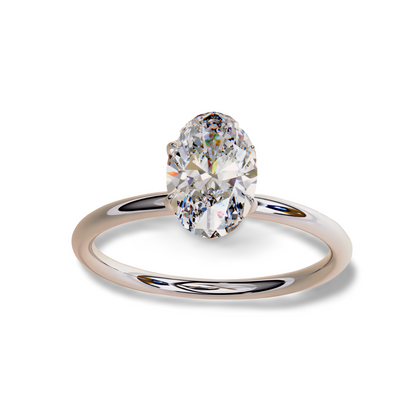 LGD Oval Solitaire (2.00 cts) In 14K Gold  DCR-35