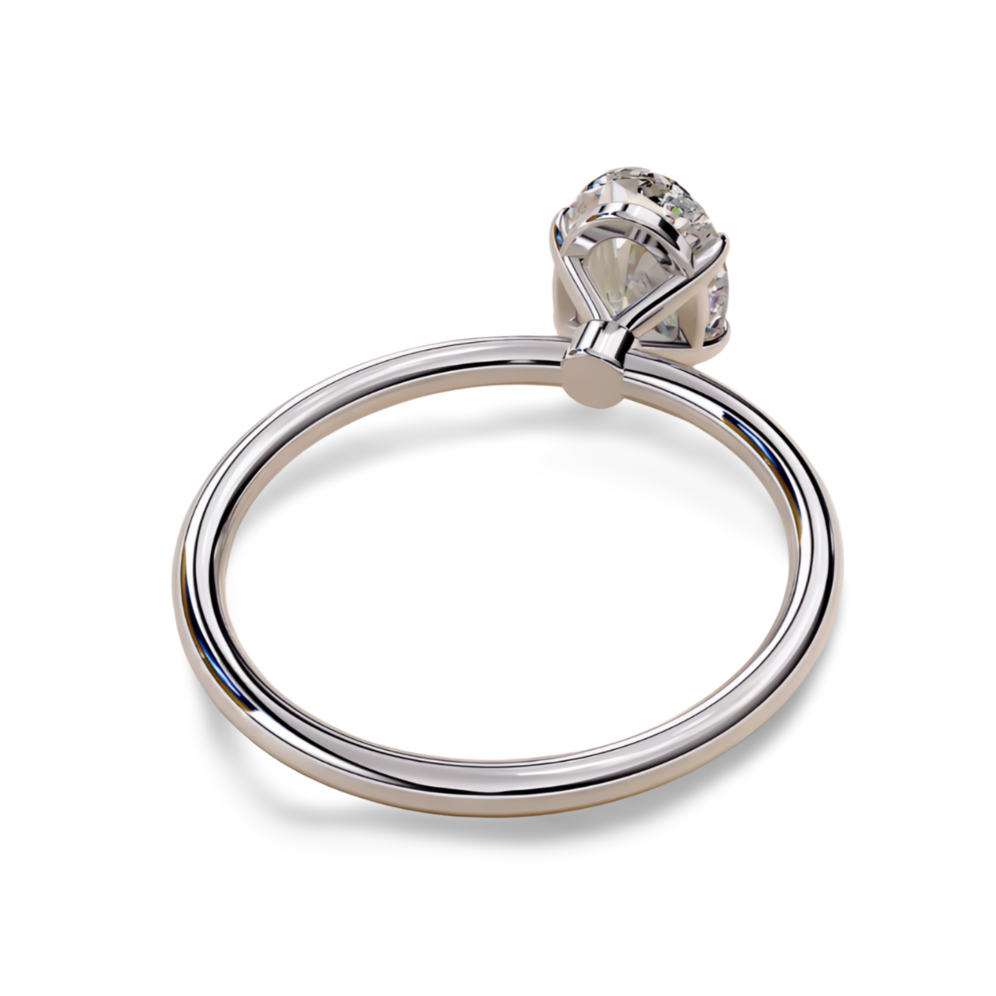 LGD Oval Solitaire (2.00 cts) In 14K Gold  DCR-35