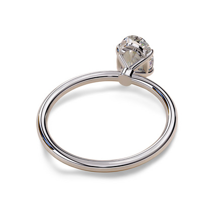 LGD Oval Solitaire (2.00 cts) In 14K Gold  DCR-35