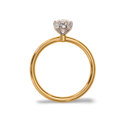 LGD Oval Solitaire (2.00 cts) In 14K Gold  DCR-35