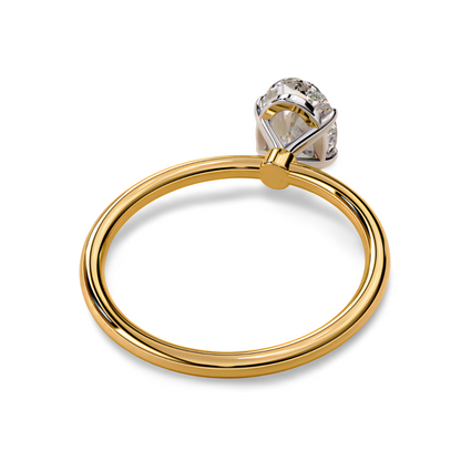 LGD Oval Solitaire (2.00 cts) In 14K Gold  DCR-35