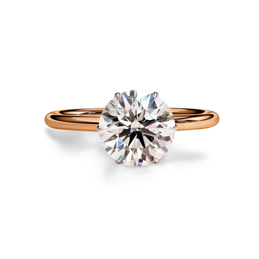 LGD Round Solitaire (2.00 cts) In 14K Gold  DCR-21