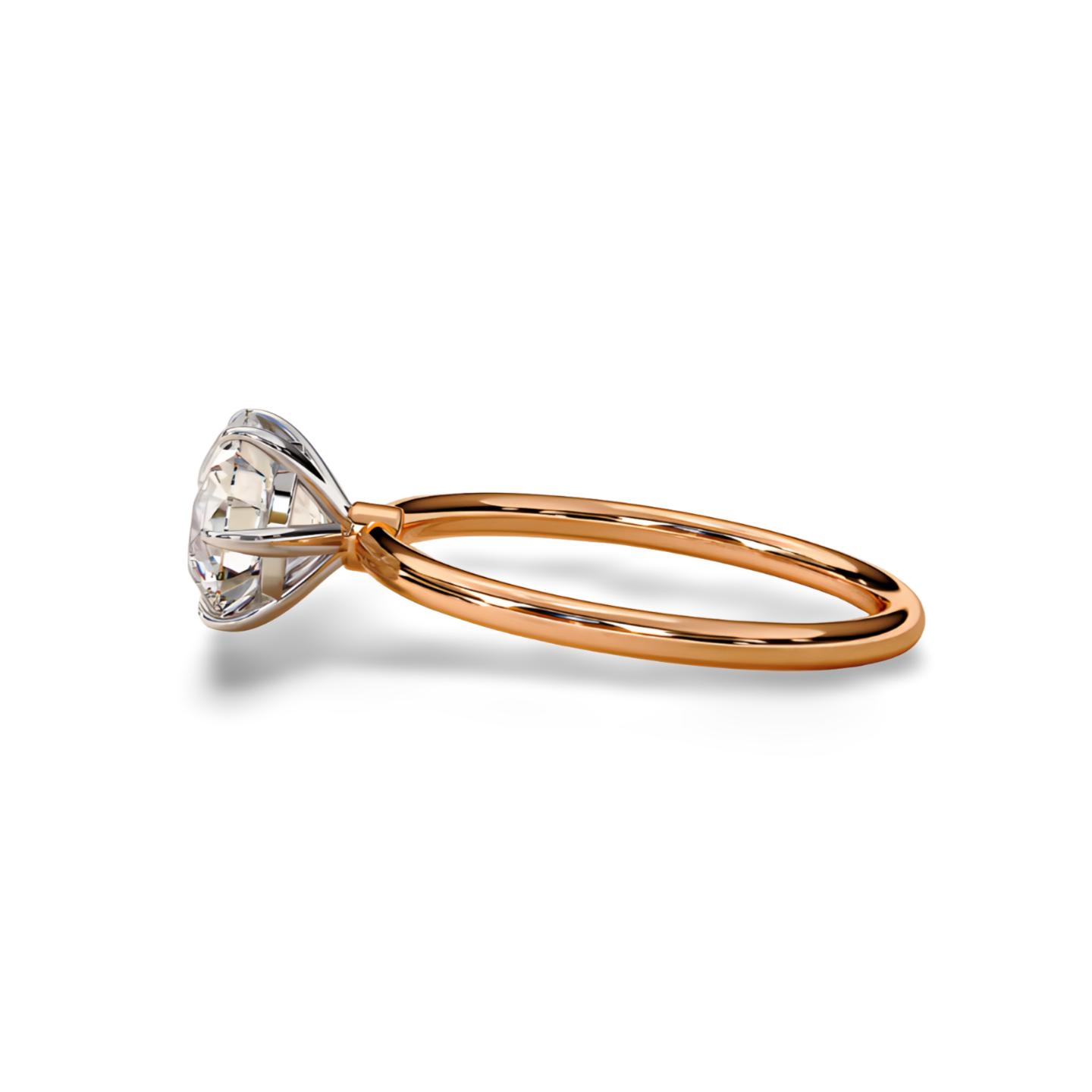 LGD Round Solitaire (2.00 cts) In 14K Gold  DCR-21