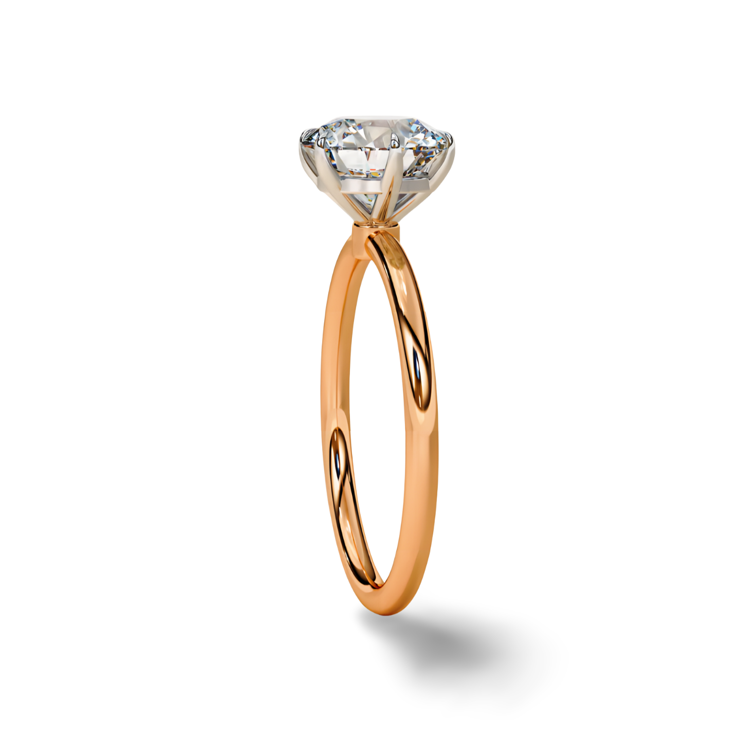 LGD Round Solitaire (2.00 cts) In 14K Gold  DCR-21