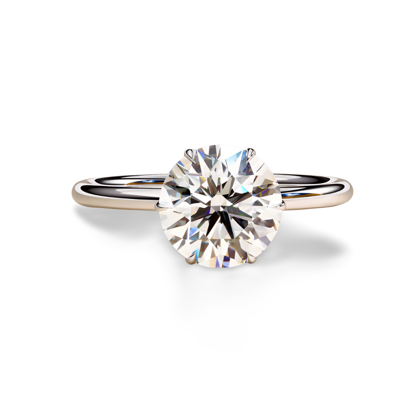 LGD Round Solitaire (2.00 cts) In 14K Gold  DCR-21