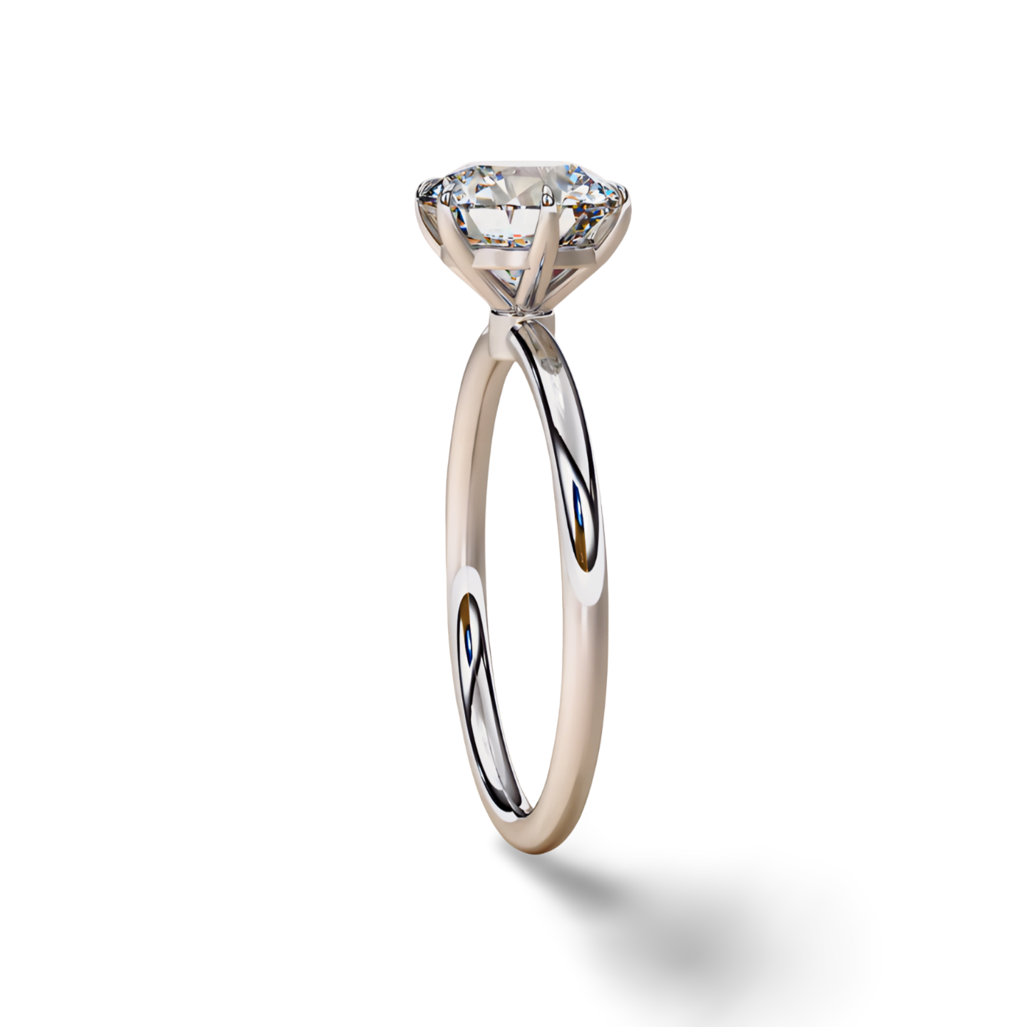 LGD Round Solitaire (2.00 cts) In 14K Gold  DCR-21