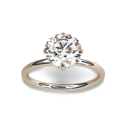 LGD Round Solitaire (2.00 cts) In 14K Gold  DCR-21