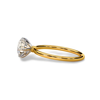 LGD Round Solitaire (2.00 cts) In 14K Gold  DCR-21