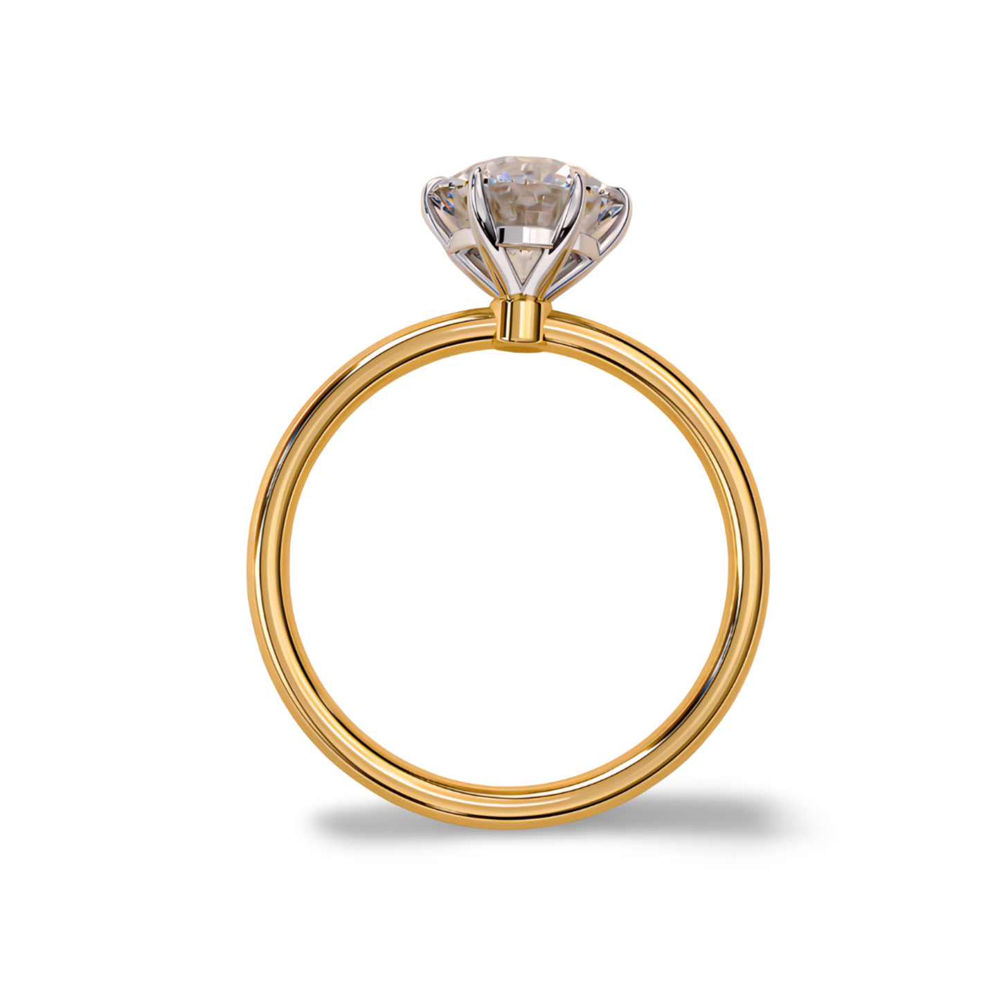 LGD Round Solitaire (2.00 cts) In 14K Gold  DCR-21