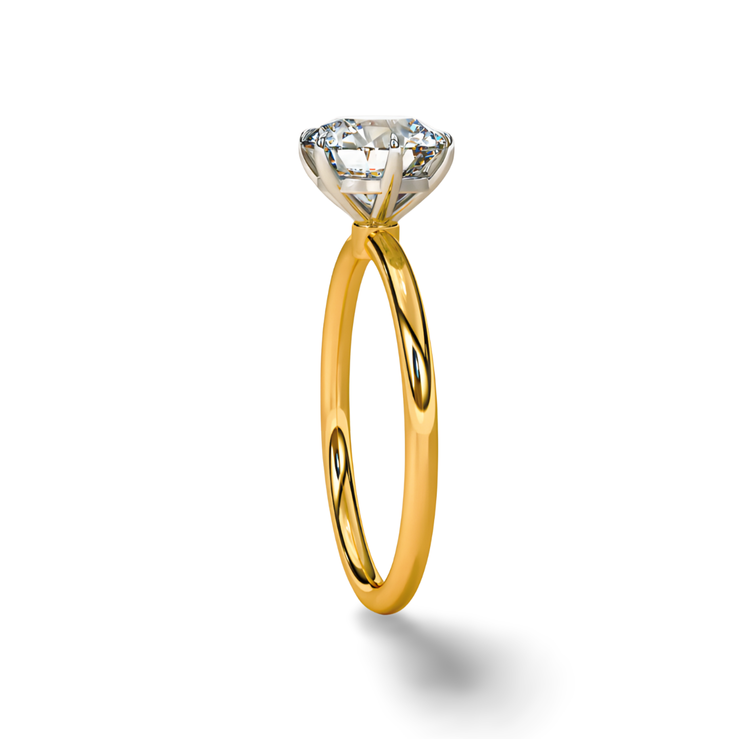 LGD Round Solitaire (2.00 cts) In 14K Gold  DCR-21