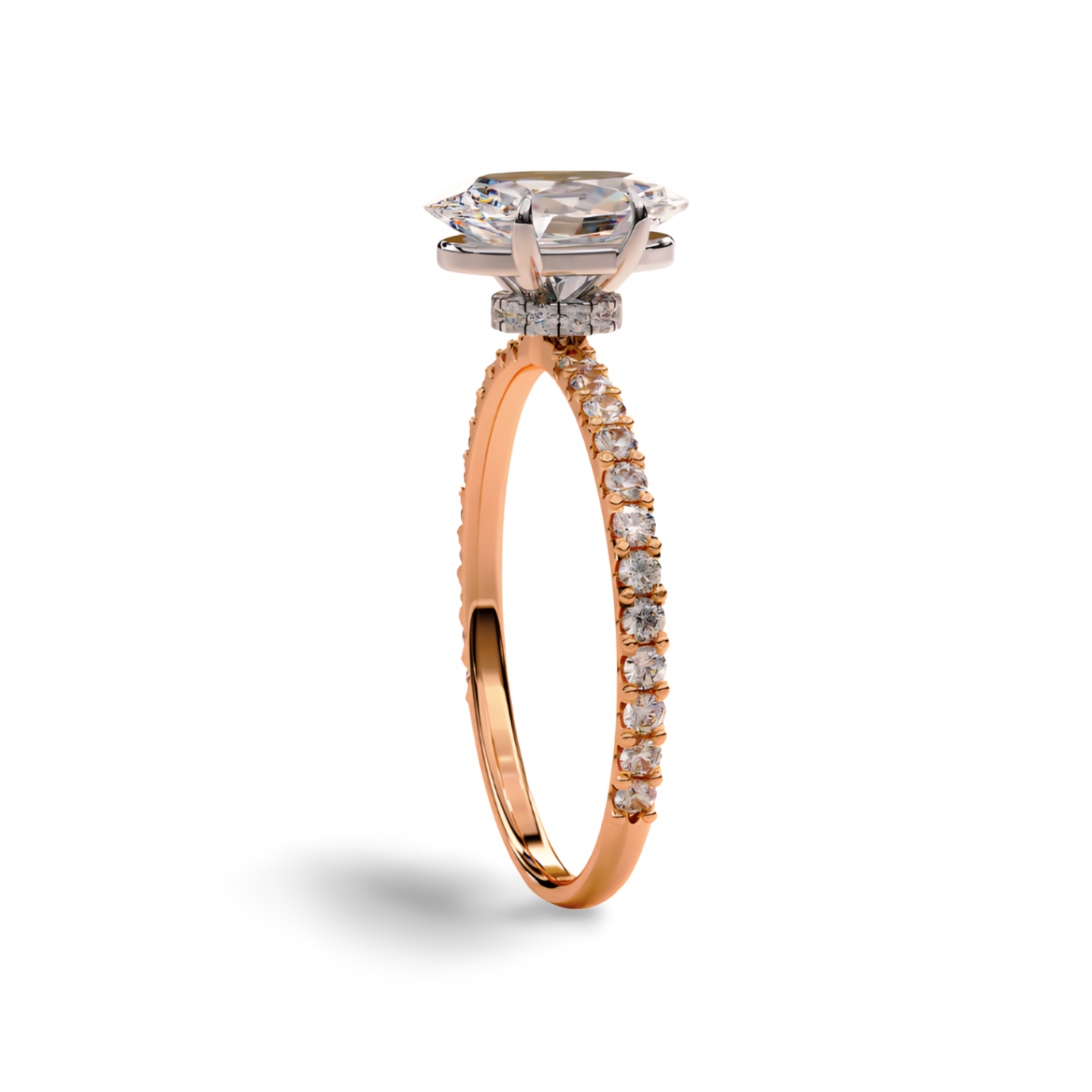 LGD Oval Solitaire (2.10 cts) In 14K Gold  DCR-23