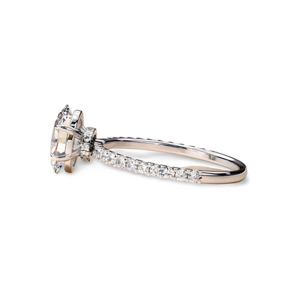 LGD Oval Solitaire (2.10 cts) In 14K Gold  DCR-23