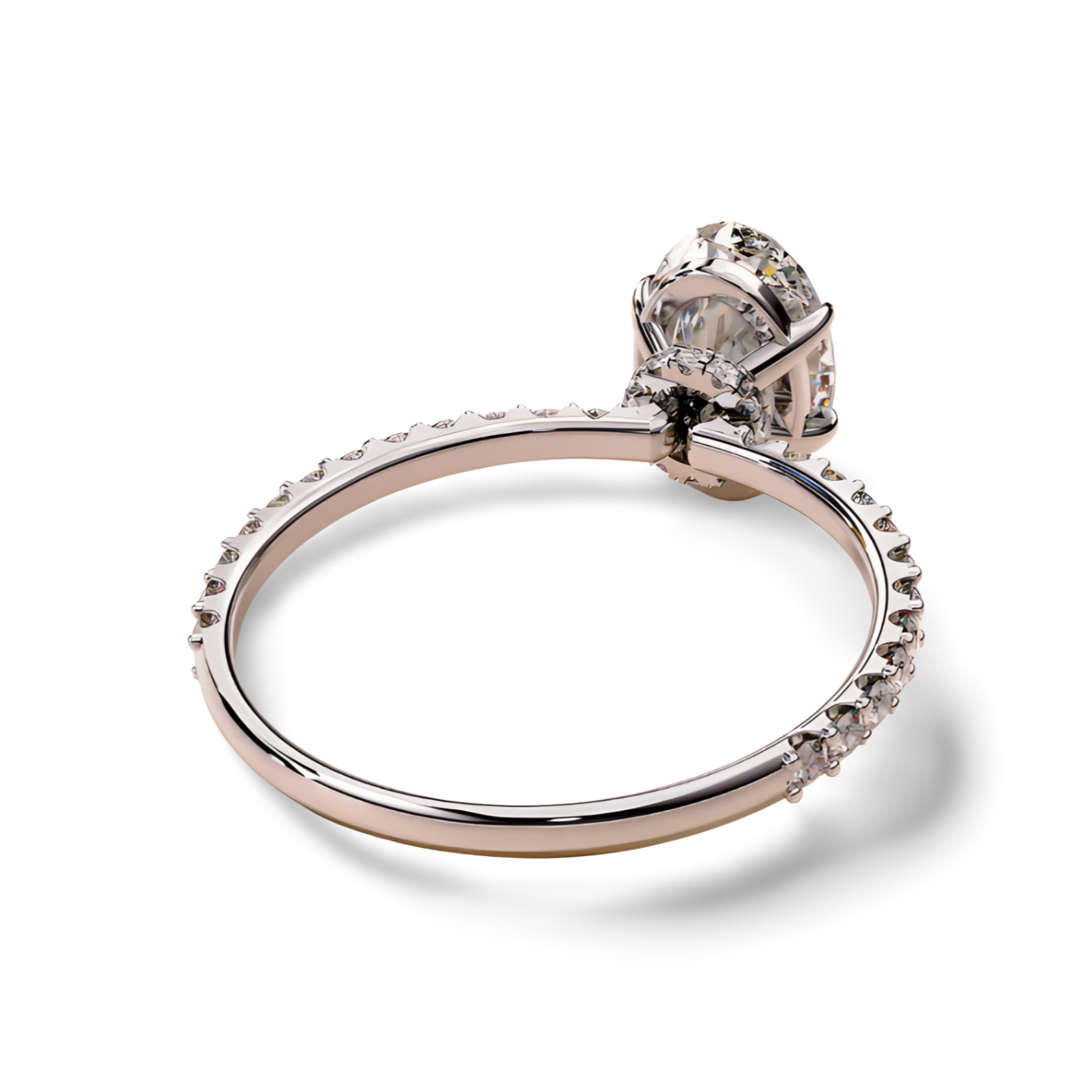 LGD Oval Solitaire (2.10 cts) In 14K Gold  DCR-23