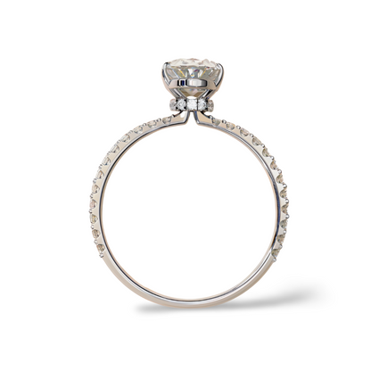LGD Oval Solitaire (2.10 cts) In 14K Gold  DCR-23