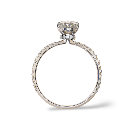 LGD Oval Solitaire (2.10 cts) In 14K Gold  DCR-23