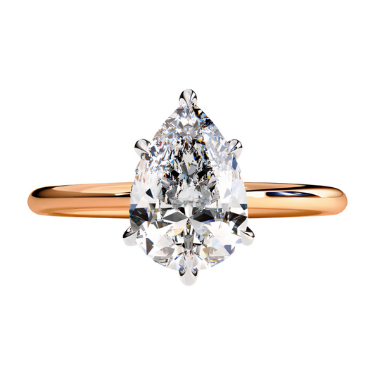 LGD Pear Solitaire (2.00 cts) In 14K Gold  DCR-20