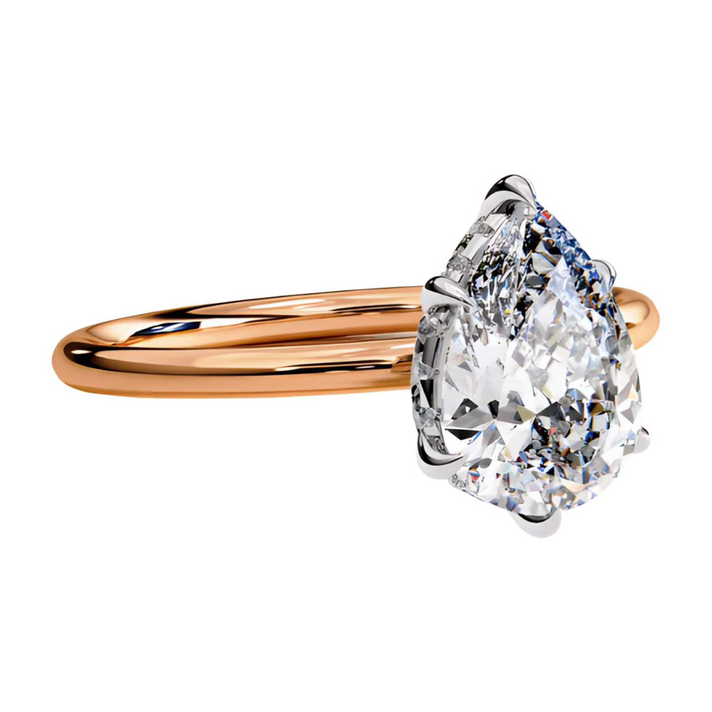 LGD Pear Solitaire (2.00 cts) In 14K Gold  DCR-20