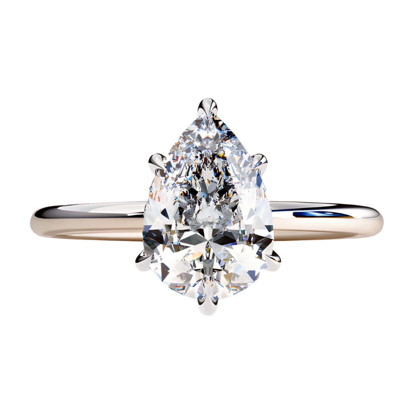 LGD Pear Solitaire (2.00 cts) In 14K Gold  DCR-20