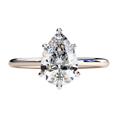 LGD Pear Solitaire (2.00 cts) In 14K Gold  DCR-20