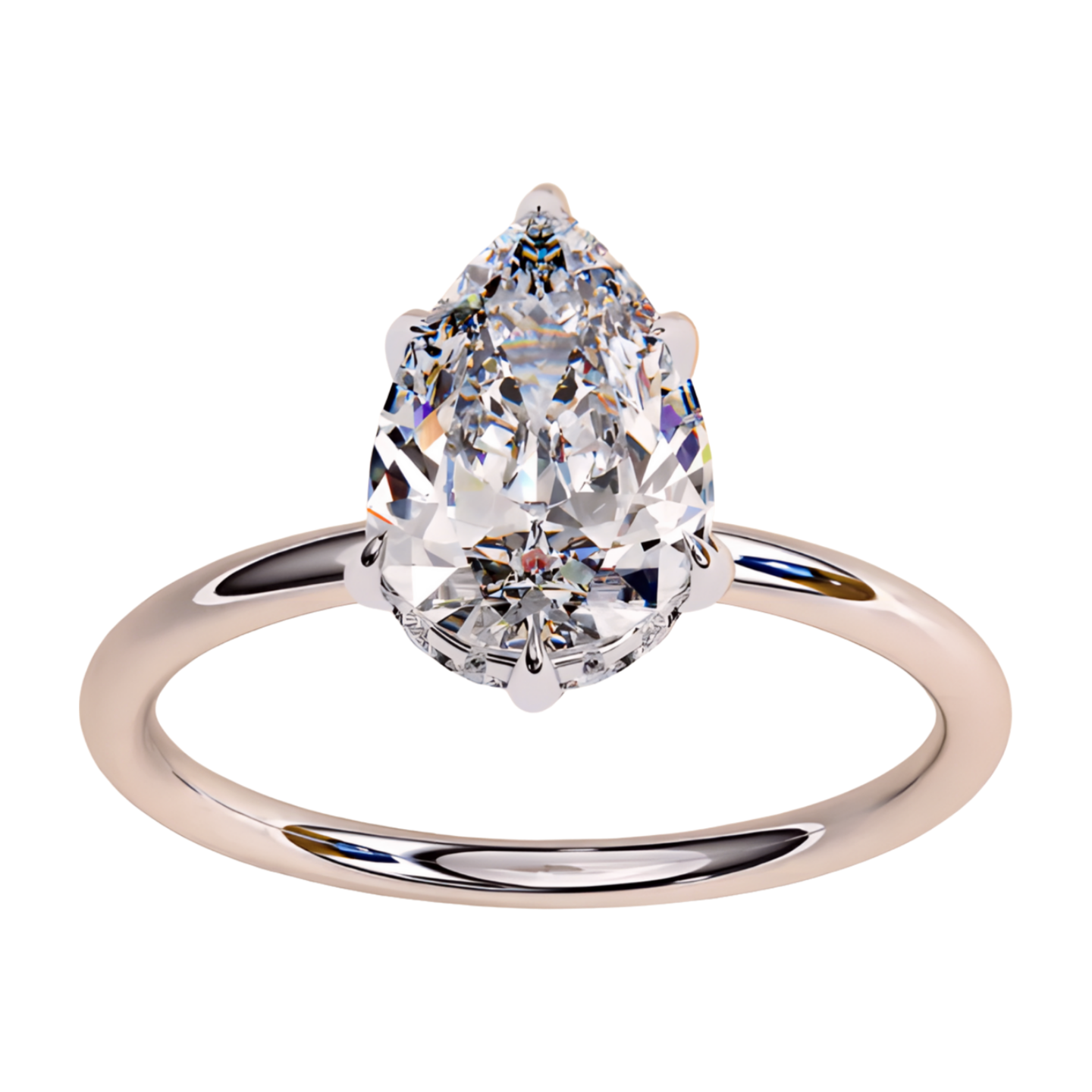 LGD Pear Solitaire (2.00 cts) In 14K Gold  DCR-20