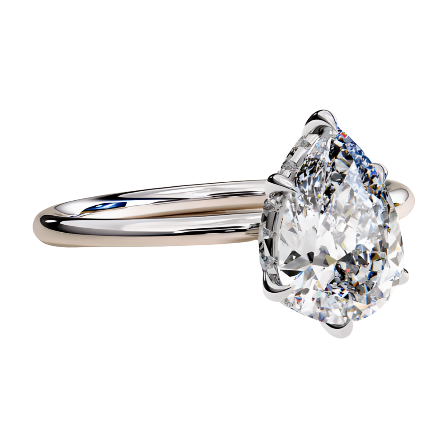 LGD Pear Solitaire (2.00 cts) In 14K Gold  DCR-20