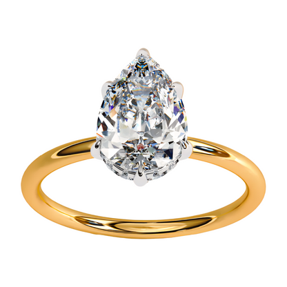LGD Pear Solitaire (2.00 cts) In 14K Gold  DCR-20