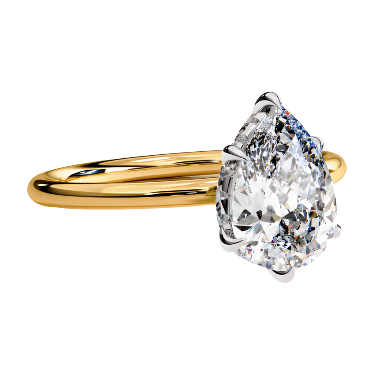 LGD Pear Solitaire (2.00 cts) In 14K Gold  DCR-20