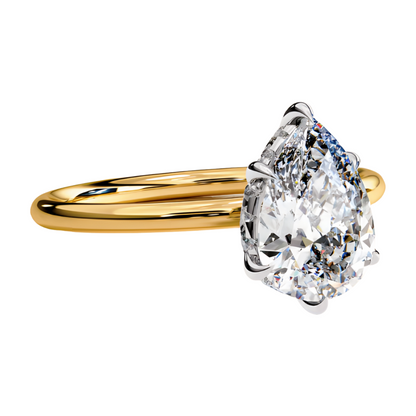 LGD Pear Solitaire (2.00 cts) In 14K Gold  DCR-20