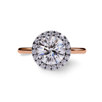 LGD ROUND Solitaire (2.10 cts) In 14K Gold  DCR-37