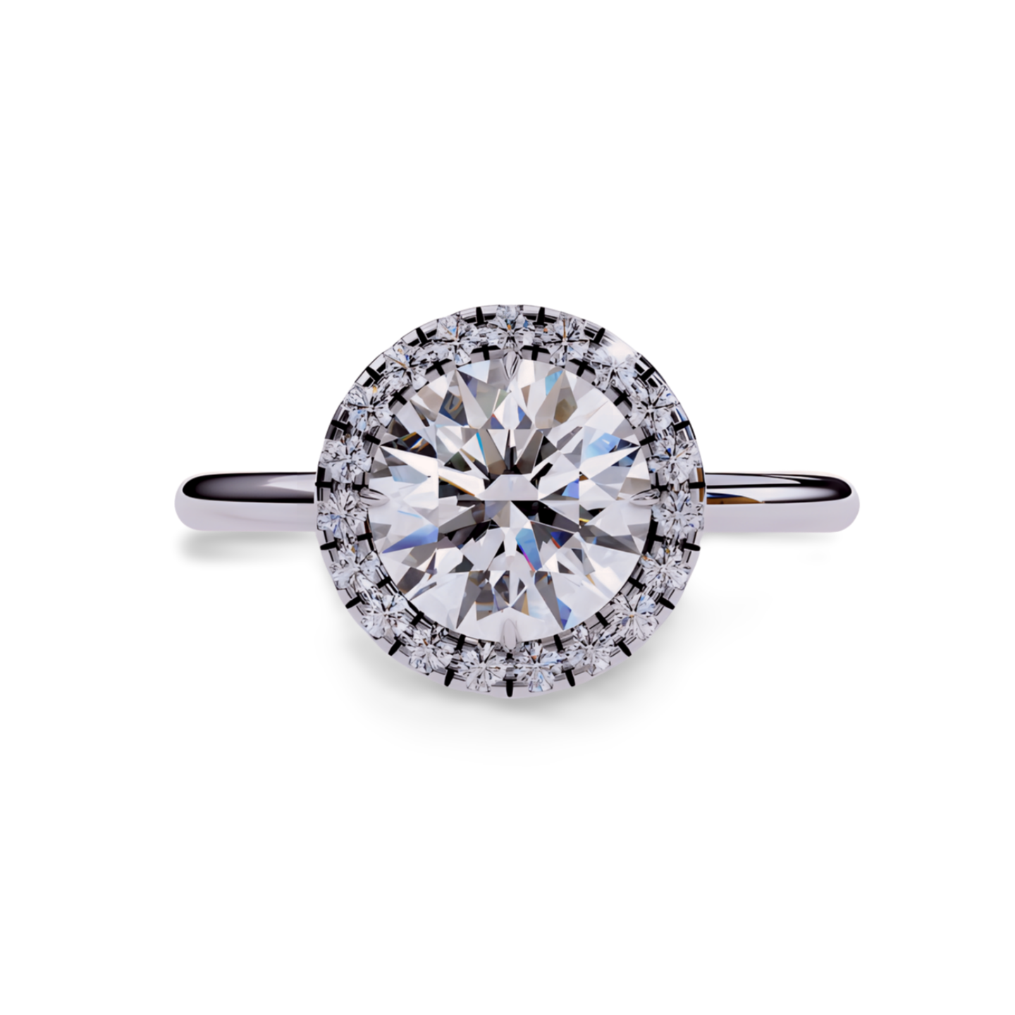 LGD ROUND Solitaire (2.10 cts) In 14K Gold  DCR-37