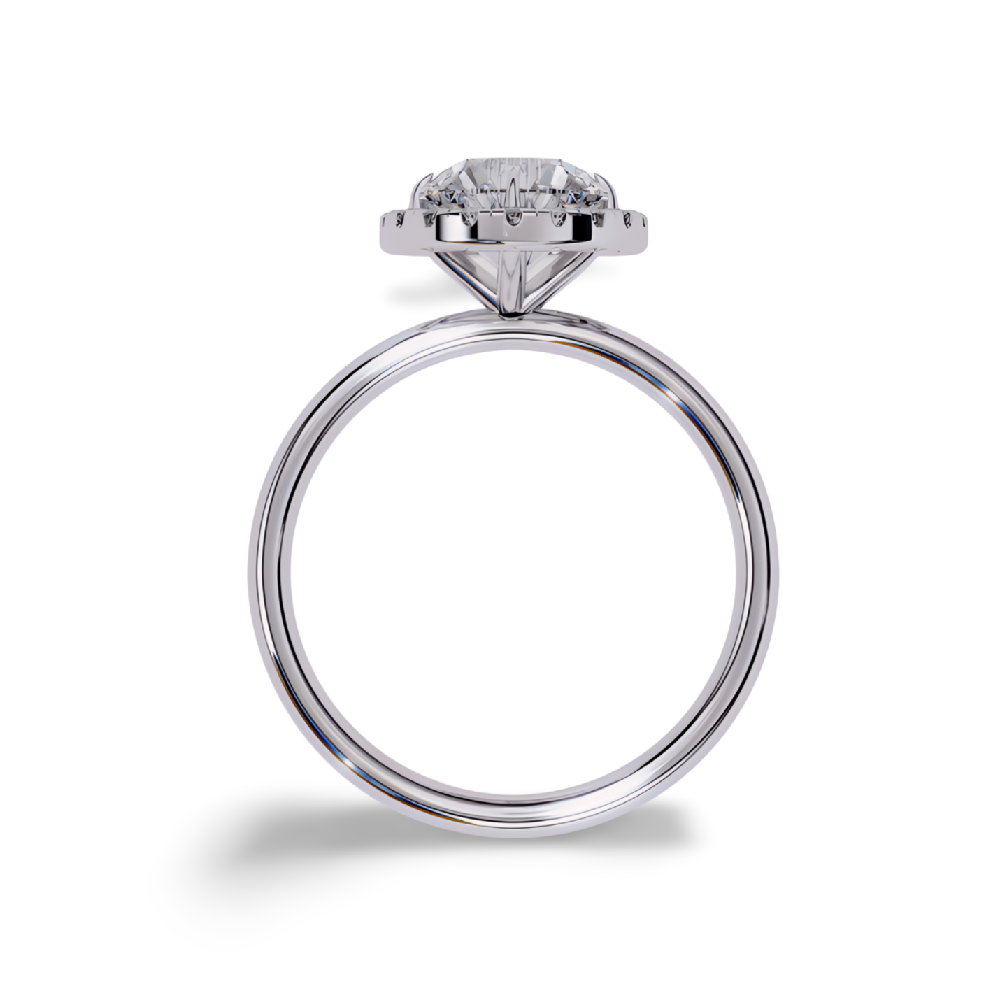 LGD ROUND Solitaire (2.10 cts) In 14K Gold  DCR-37