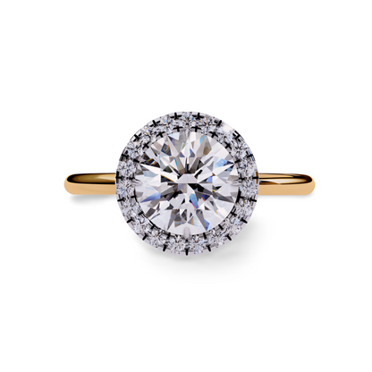 LGD ROUND Solitaire (2.10 cts) In 14K Gold  DCR-37