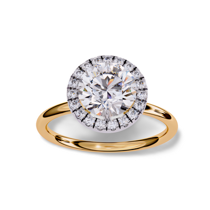 LGD ROUND Solitaire (2.10 cts) In 14K Gold  DCR-37