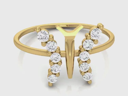 LGD Round Solitaire (0.16 cts) In 14K Gold  DCR-27