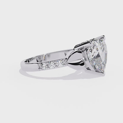 LGD Heart Solitaire (2.06 cts) In 14K Gold  DCR-31